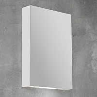 Зеркальный шкаф BelBagno SPC-1A-DL-BL-500 500х130х700 с нижней подсветкой двери, с 2-х сторонним зеркалом от Водопад  фото 2
