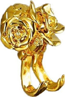 Крючок двойной Art&Max Rose AM-0912-Do золото от Водопад  фото 1