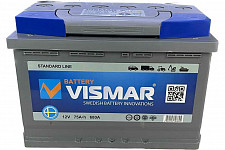 Аккумуляторная батарея Vismar 4660003793895 ST 6СТ-75 N (L)-(1) 680A 276*175*190 от Водопад  фото 2