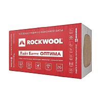 Утеплитель Rockwool Лайт Баттс Оптима 1000х600х100 мм, 5 шт от Водопад  фото 1