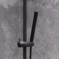 Душевая система Damixa Scandinavian Pure 936750300 c термостатом, черный от Водопад  фото 3