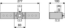 Клапан смыва писсуара TECEbox U 1 9370021 с монтажной пластиной от Водопад  фото 3