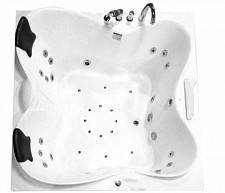 Акриловая ванна Gemy G9089 O L 1870х1870х850 мм, с гидромассажем, с аэромассажем, электронный пульт, TV, CD/DVD, левая от Водопад  фото 4