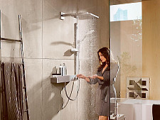 Смеситель для душа Hansgrohe ShowerTablet 13108000 термостат, встраиваемый, хром от Водопад  фото 3