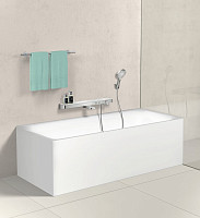 Смеситель для ванны и душа Hansgrohe ShowerTabletSelect 13183400 термостат, белый хром от Водопад  фото 2