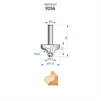Фреза Энкор 9256 кромочная калевочная ф31,8х13 мм R4,8 мм хвостовик 8 мм от Водопад  фото 4