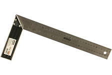 Угольник Biber тов-093467 столярный профи 350мм нержавеющая сталь гравировка от Водопад  фото 1