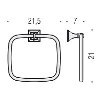 Уценка. Полотенцедержатель - кольцо Colombo Portofino B3231.000, хром, УЦ-БУД-000000083 от Водопад  фото 3