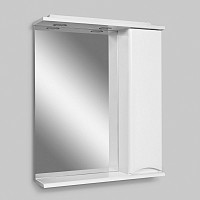 Зеркало со шкафчиком Am.Pm Like M80MPR0651WG 65см правое, белый глянец от Водопад  фото 4