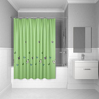 Шторка для ванной комнаты Iddis Green Butterfly SCID032P 200х200