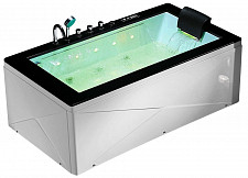 Ванна акриловая Gemy G9258 1800х1000х700 с г/м, а/м, хромотерапия, электронный пульт от Водопад  фото 1