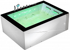 Ванна акриловая Gemy G9259 1800х1300х700 с г/м, а/м, хромотерапия, электронный пульт от Водопад  фото 1