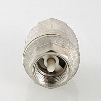 Обратный клапан Valtec 1.1/2" ВР с пластиковой мембраной, никелированная латунь от Водопад  фото 4