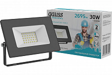 Прожектор Gauss Elementary 613100230 30W 2695lm 4000К 200-240V IP65 черный LED 1/10 от Водопад  фото 2