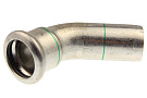 Отвод пресс 45* однораструбный KAN-Therm Inox 15 мм, нерж.сталь