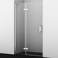 Душевая дверь WasserKRAFT Aller 10H05LWHITE 1200х2000, левая, прозрачное стекло, профиль серебро от Водопад  фото 1