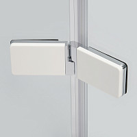 Душевая дверь WasserKRAFT Aller 10H05LWHITE 1200х2000, левая, прозрачное стекло, профиль серебро от Водопад  фото 4