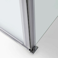 Душевая дверь WasserKRAFT Aller 10H05LWHITE 1200х2000, левая, прозрачное стекло, профиль серебро от Водопад  фото 5