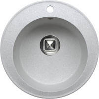 Мойка кухонная Tolero Classic R-108 51 см, круглая, искусственный камень, цвет серый металлик от Водопад  фото 1