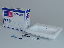 Раковина Cersanit Colour S-UM-COL50/1-w,  50см от Водопад  фото 4
