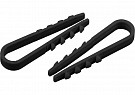 Дюбель-хомут Эра Б0045085 11-18 мм для круглого кабеля, черный, 100 шт