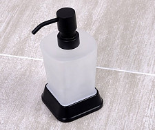 Дозатор для жидкого мыла WasserKRAFT Amper K-5499 Black от Водопад  фото 2