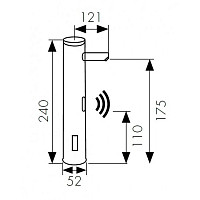 Смеситель для раковины Kaiser Sensor 38521 сенсорный, хром от Водопад  фото 2