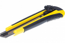 Нож Biber тов-049324 технический усиленный обрезиненый корпус 18мм + 3 запасных лезвия от Водопад  фото 2