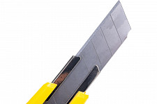 Нож Biber тов-049324 технический усиленный обрезиненый корпус 18мм + 3 запасных лезвия от Водопад  фото 3