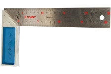 Угольник Зубр ЭКСПЕРТ 34392-25 жесткий, столярный, с усиленным алюминиевым полотном, 250 мм от Водопад  фото 1
