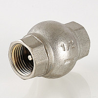 Клапан обратный Valtec VT.151.N.07 1.1/4" ВР с латунным золотником, никель от Водопад  фото 3