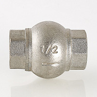 Клапан обратный Valtec VT.151.N.07 1.1/4" ВР с латунным золотником, никель от Водопад  фото 4