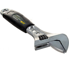 Ключ разводной FIT Люкс 70161 шкала, увелич.захват, прорезин.ручка 150 мм (24 мм) от Водопад  фото 3