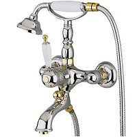 Смеситель для ванны с душем Migliore Oxford ML.OXF-6302-CRDO хром / золото от Водопад  фото 1