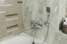Смеситель для ванны с душем Rush Thira TR3635-51, с длинным изливом, хром от Водопад  фото 4