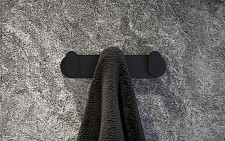 Планка Artwelle Schwarz 7735 с 3-мя крючками 18 см, черный от Водопад  фото 4