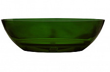 Ванна прозрачная Abber AT9702Emerald 1800х850х520 мм, из полиэфирной смолы, цвет зеленый от Водопад  фото 1