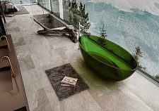 Ванна прозрачная Abber AT9702Emerald 1800х850х520 мм, из полиэфирной смолы, цвет зеленый от Водопад  фото 4