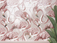Панно настенное Cersanit Gradient фламинго розовый 59,4x59,8 (ШТ) от Водопад  фото 3