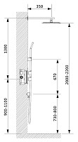 Душевая система Timo Petruma SX-5059/00SM встраиваемая, с термостатом, хром от Водопад  фото 2