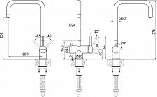 Смеситель для кухни Paulmark Wetter We213030-401, с подключением фильтра, антрацит от Водопад  фото 3