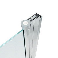Душевая дверь Тритон Уно 70х185, стекло прозрачное, профиль хром от Водопад  фото 3