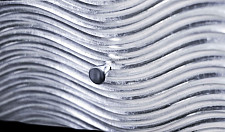 Прикроватная тумбочка TorySun One Static, черный, фасад серебряная поталь от Водопад  фото 5