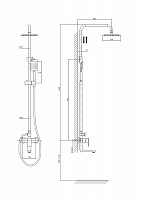 Душевая система Rush Bruny BR4335-40, хром от Водопад  фото 3