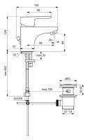 Смеситель для раковины Ideal Standard Сераплан 3 B0700AA с донным клапаном, хром от Водопад  фото 4