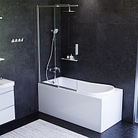 Набор AM.PM Like W80ASET-150SL: ванна 150х70, каркас, со шторкой, душевая система от Водопад  фото 5