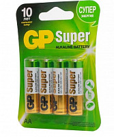 Алкалиновые батарейки GP Super Alkaline GP 15A-2CR4 40/320 15А АA - 4 шт. блистер от Водопад  фото 1