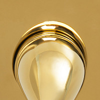 Верхняя душевая насадка WasserKRAFT A208, 24.8 см, глянец золото от Водопад  фото 2