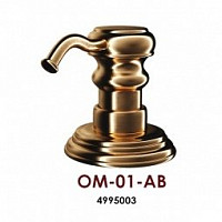 Дозатор OM-01-AB Omoikiri 4995003 античная латунь от Водопад  фото 1