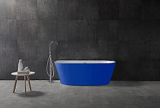 Акриловая ванна Abber AB9216-1.7DB 170х80х60 синяя от Водопад  фото 4
